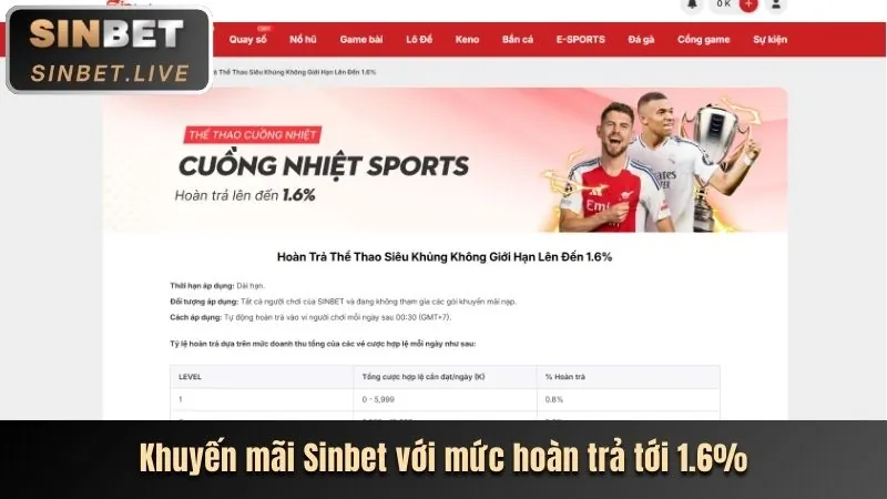 Hoàn Trả Cược Thể Thao & Casino